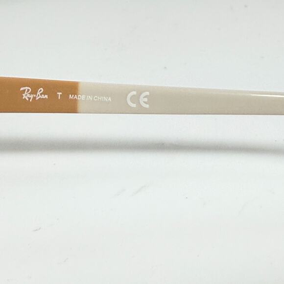 RAY-BAN RB5298 5549 Brown Tortoise/Beige Eyeglasses Frame 53-17-135 H18604 - Picture 6 of 7